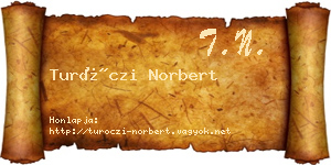 Turóczi Norbert névjegykártya